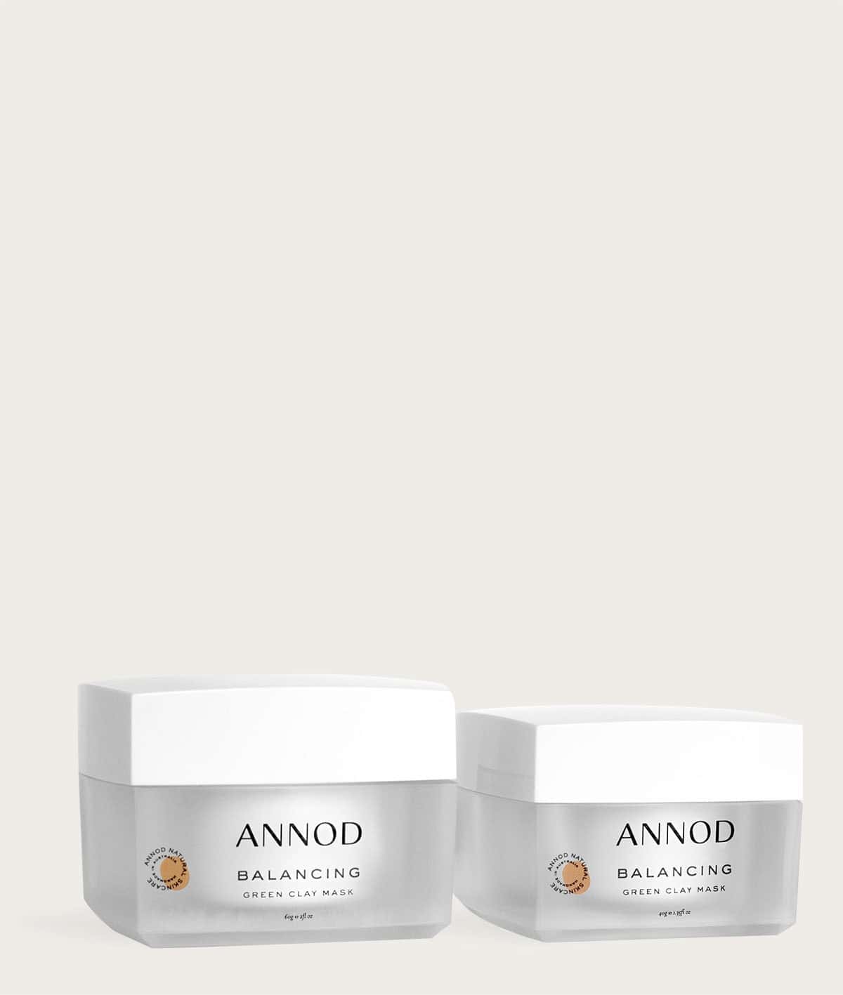A set of Balancing Green Clay Mask 60g and 40g