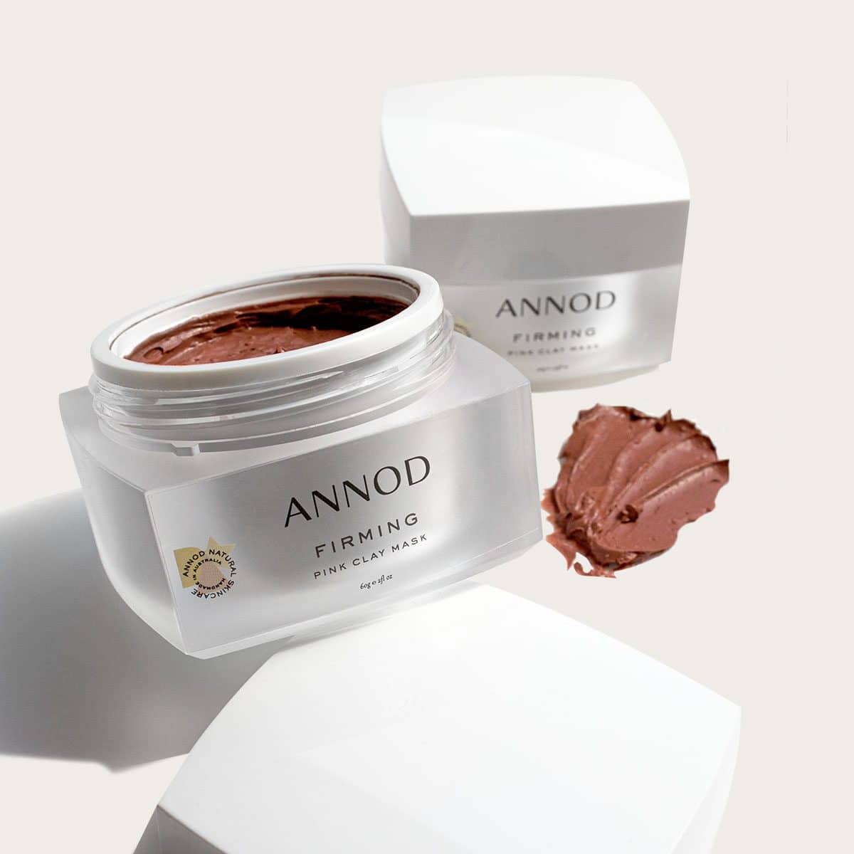 A set of Firming Pink Clay Mask 60g and 40g